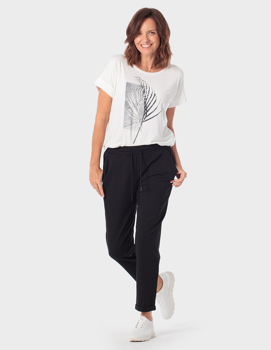 Playera manga corta cuello redondo para mujer 3