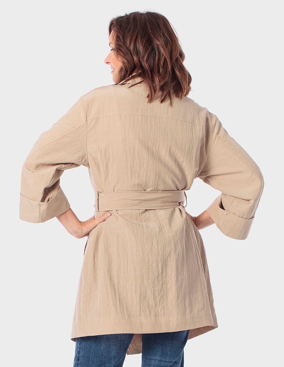 Gabardina con bolsillos para mujer 2