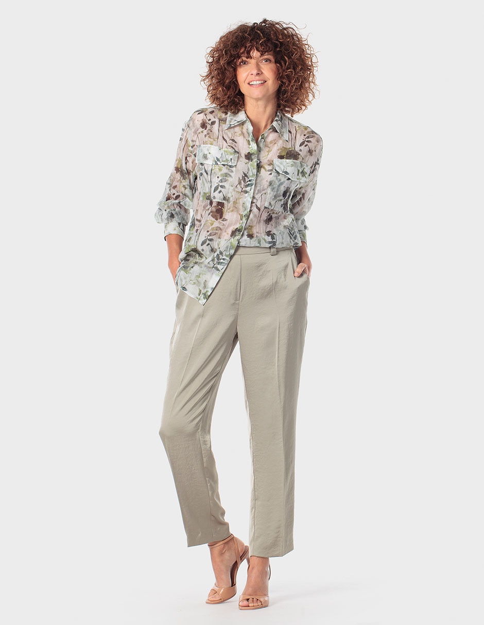 Blusa camisera manga larga para mujer 3