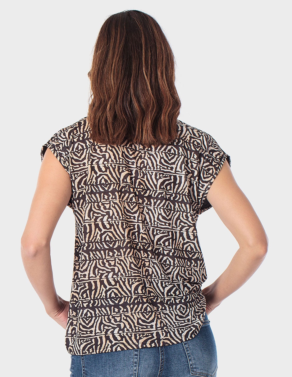 Blusa manga corta para mujer 2