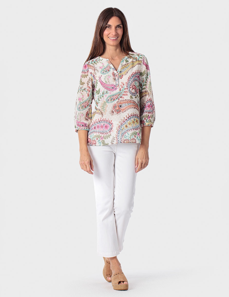 Blusa manga 3/4 para mujer 3