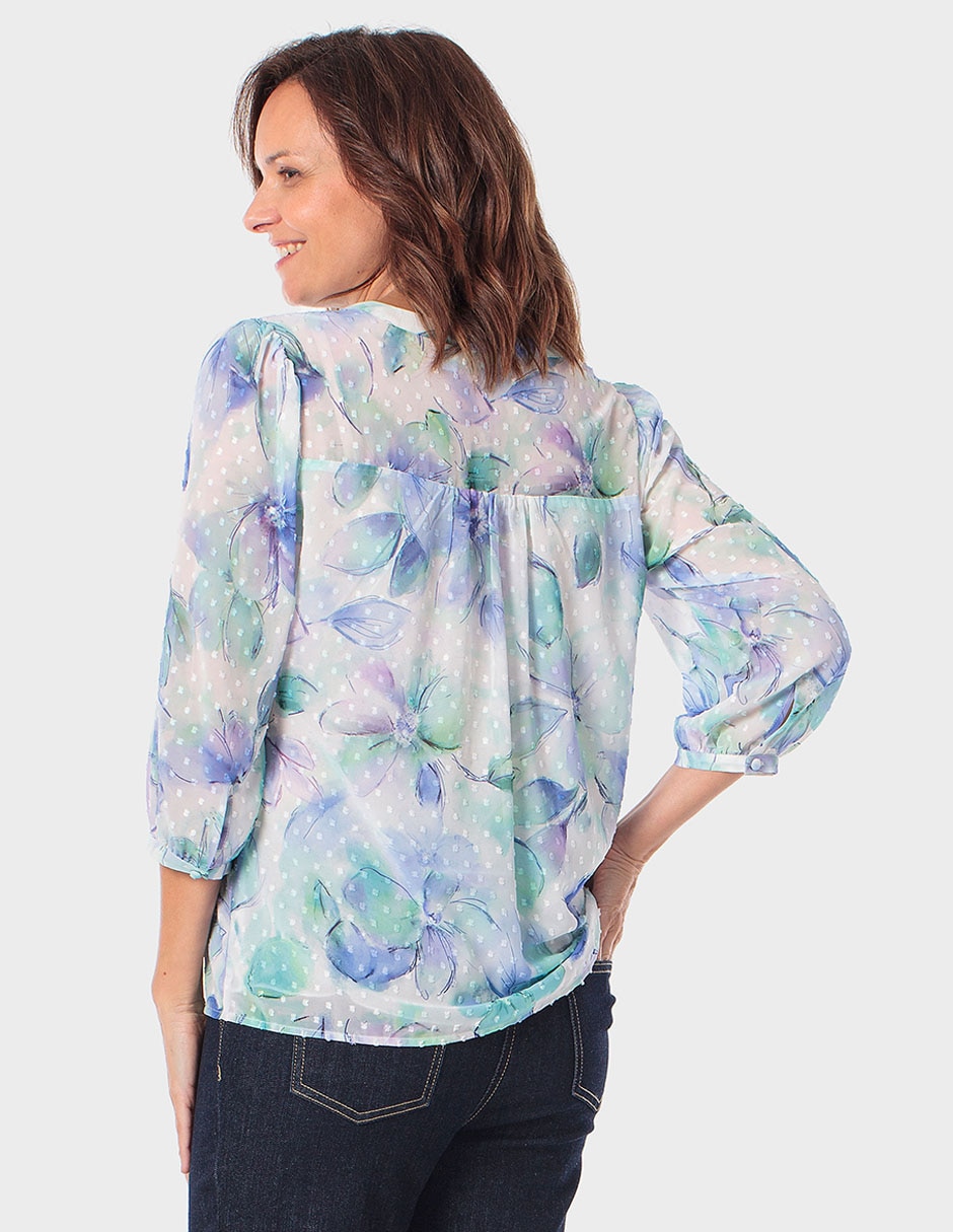 Blusa manga 3/4 para mujer 2