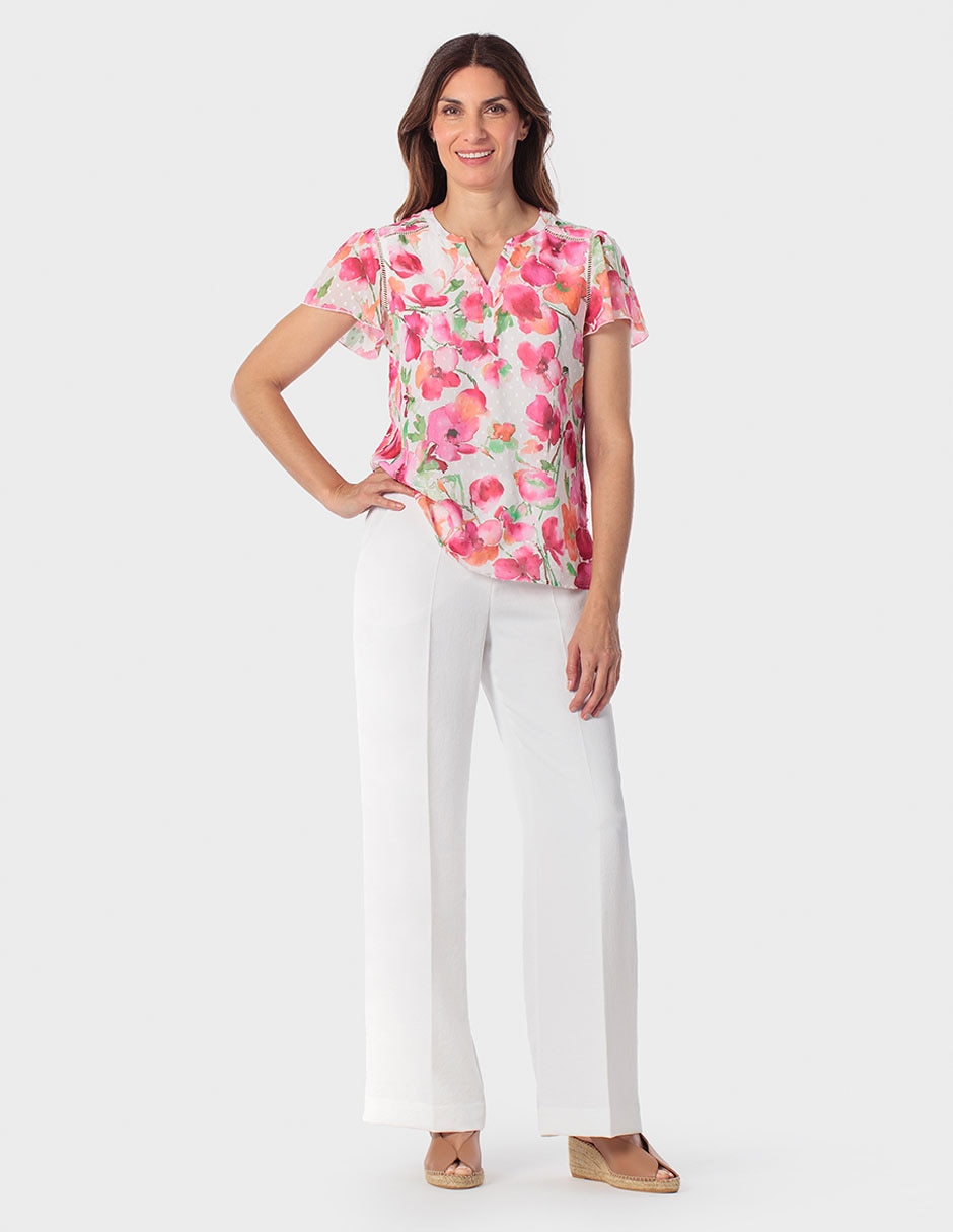 Blusa manga corta para mujer 3