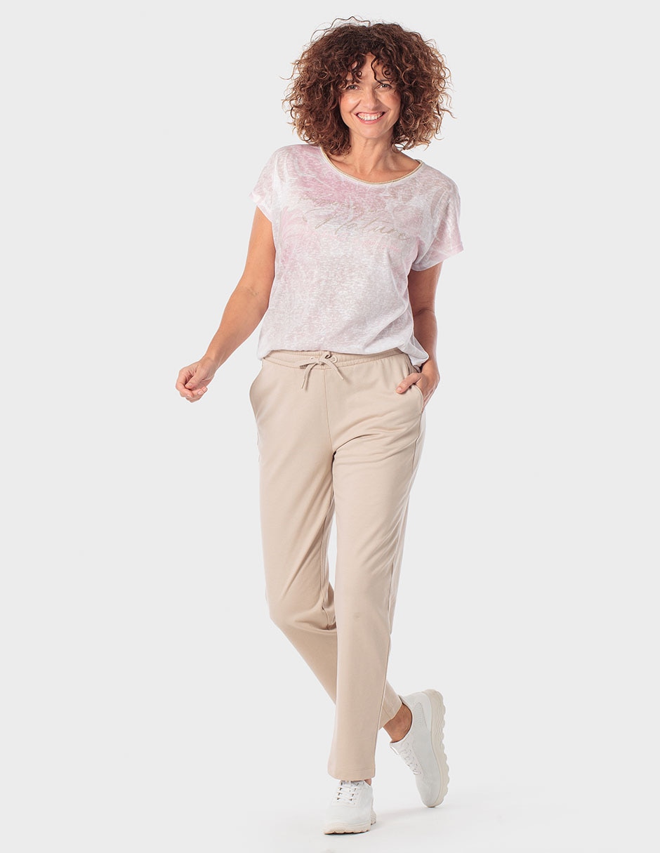 Playera manga corta cuello redondo para mujer 3