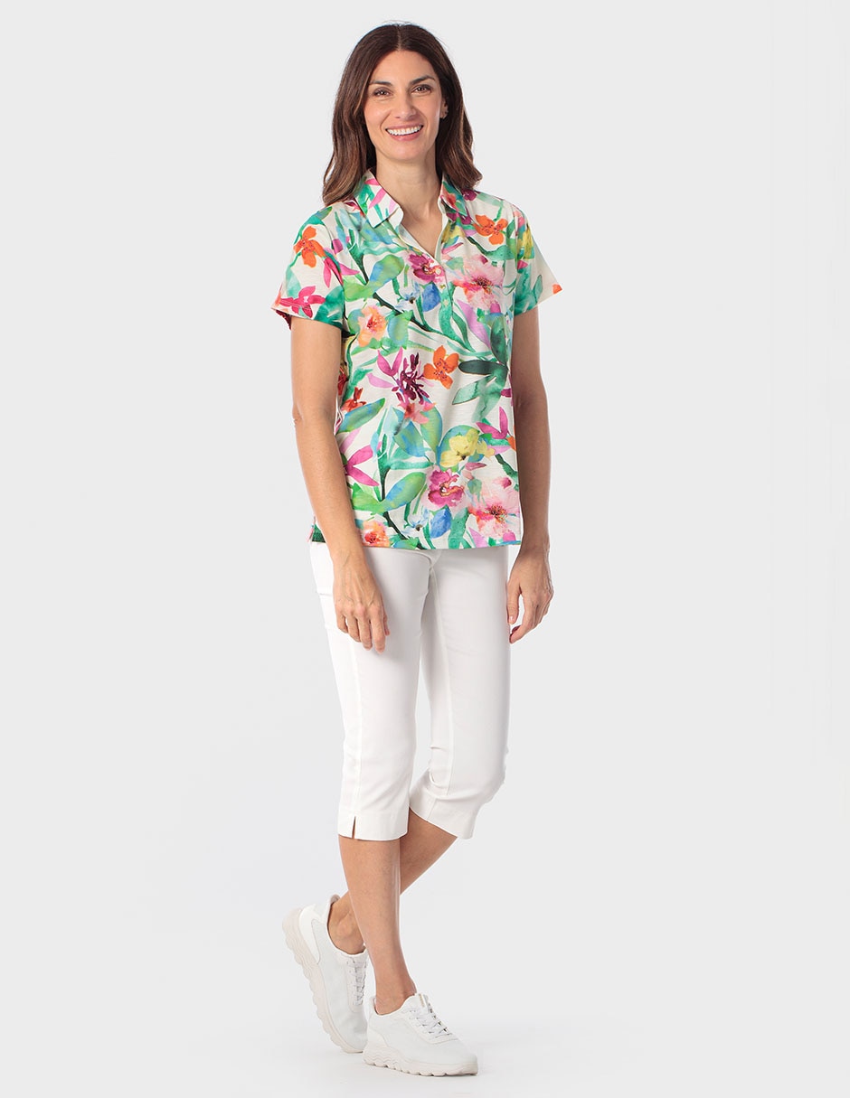 Blusa manga corta para mujer 3