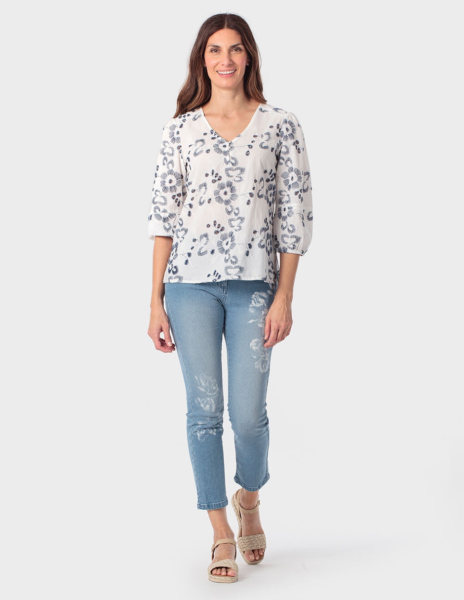 Blusa manga 3/4 para mujer 3