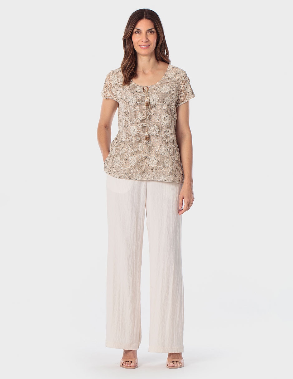 Blusa manga corta para mujer 5